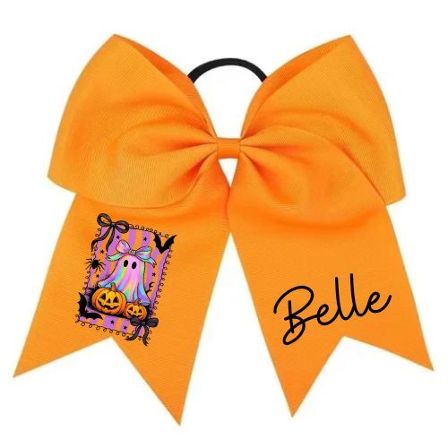 Orange 7" Bobble Bow