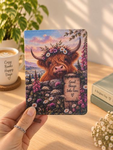 Highland Cow Notebook A6
