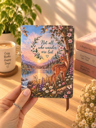 Woodland Deer & Wildflower Notebook A6