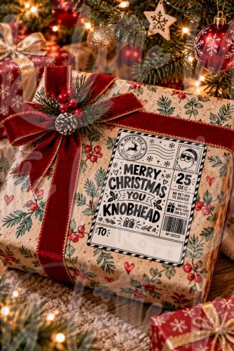 Sweary Christmas Shipping Labels 4"x6"
